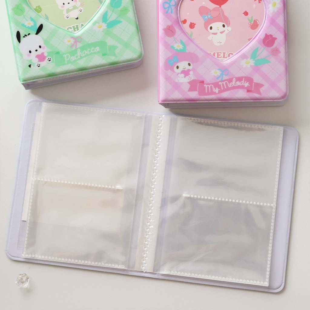 Galicici Sanrio Gaya Yang Sama Dua Istana Grid Series Card Book/Tiga Inci Polaroid Love Bean Album Buku Perlindungan Kartu Kecil
