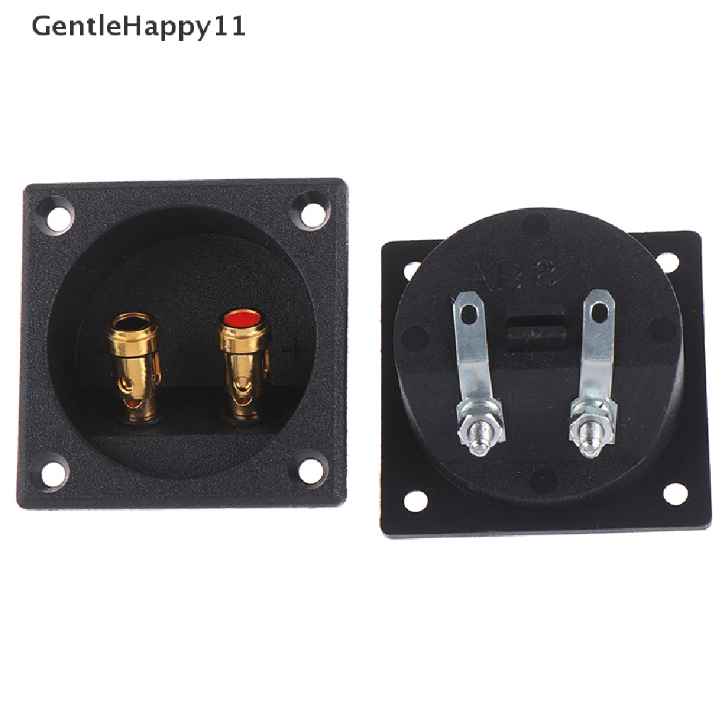 Gentlehappy 1Pc 50mm Round Cup Subwoofer Plug Kotak Speaker Stereo Mobil Terminal Konektor id