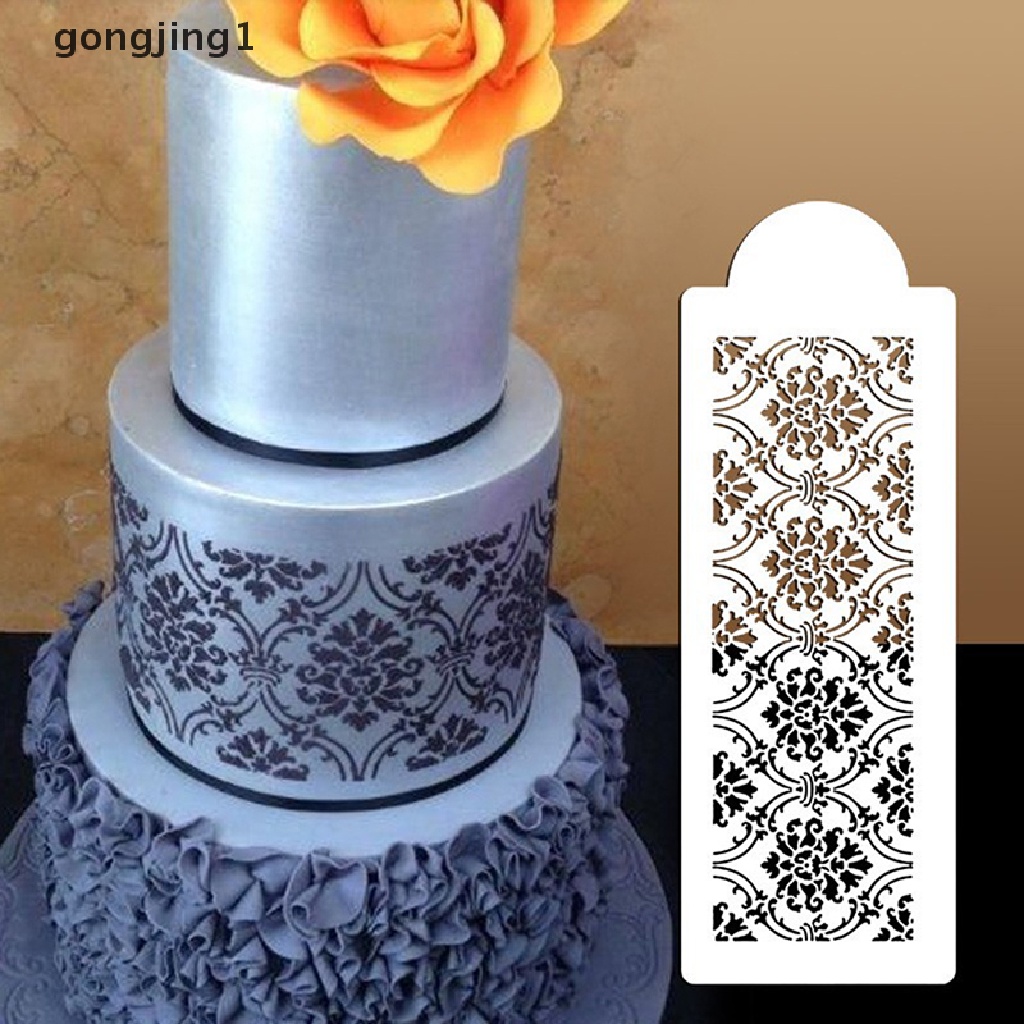 Ggg Dekorasi Alat Fondant Stensil Kue Kering Bahan Plastik Untuk Cake Wedding Flower ID