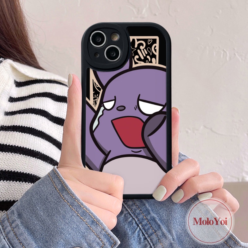 IPHONE Couple Kartun Lucu Kuromi Baku Case Kompatibel Untuk Iphone11 14 12 13 Pro Max 7Plus 7 8 6 6s Plus XR X XS Max SE 2020 Soft Tpu Back Cover