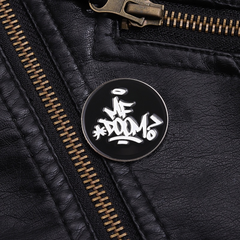 Mf DOOM Bros Hip Hop Musik Badge Hadiah Untuk Teman Kostum Aksesoris