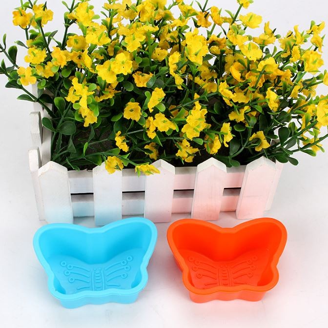 Cetakan Bento Silicone Kupu Kupu Baking Cups Muffin Cup Cake Mold Cetakan Puding Jelly Cokelat