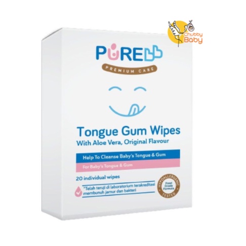 Pure BB Tongue and Gum Wipes 20s | Tisu Basah Lidah dan Gusi Bayi