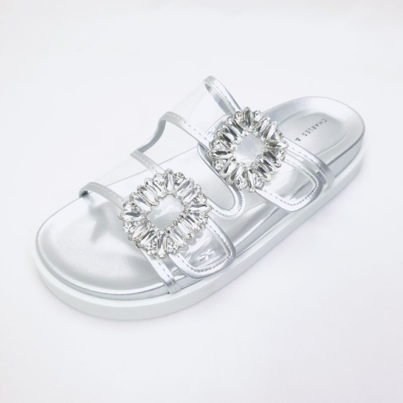 Sandal Flat Wanita Double Strap Flatform 60028-3