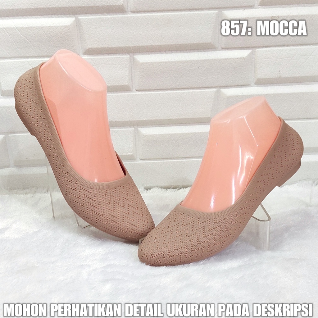 Sepatu Balet Wanita 857 Karet Import Berkualitas Anti Slip SPTFW