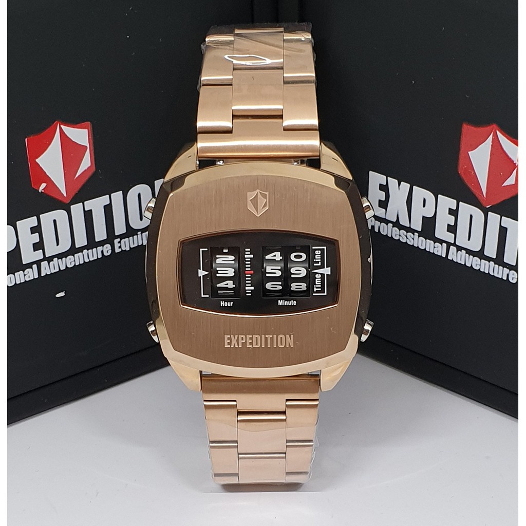 Expedition E6790 Rosegold Jam Tangan Pria Original