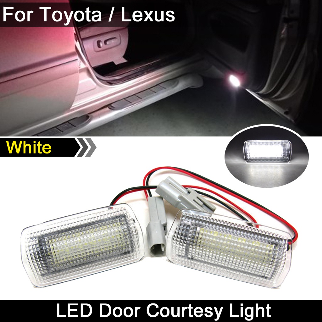 Lampu Pintu LED Courtesy Footwell Mobil Untuk Toyota Avalon Sienna Land Cruiser Untuk Lexus IS ES GS RC LS RX Series GX460 LX570 HS250h