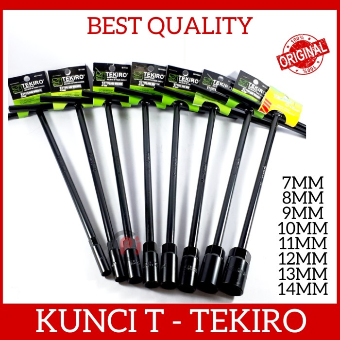 ORIGINAL TEKIRO Kunci T Shock Sok Ukuran 7 8 9 10 11 12 13 14 MM