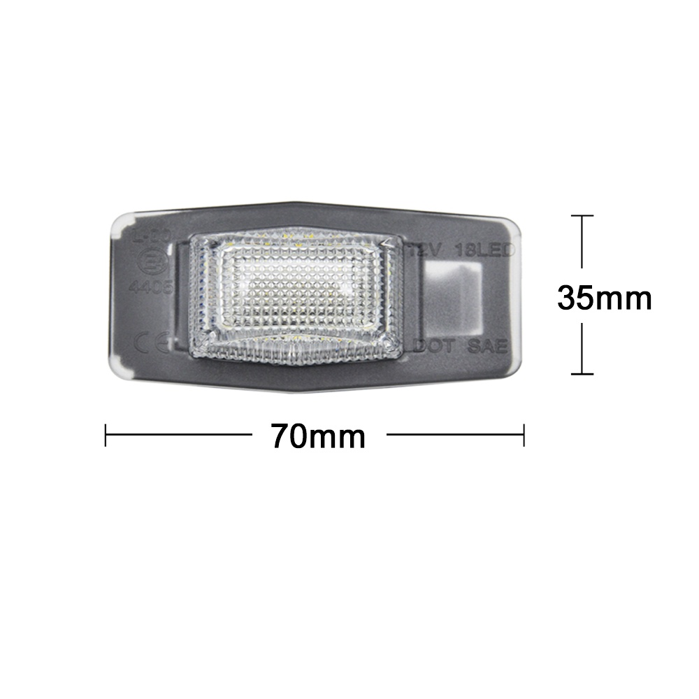 2pcs Lampu Plat Nomor Plat LED Putih Lampu Untuk Ford Escape Mercury Mariner Untuk Mazda Protege MPV Tribute Miata MX-5