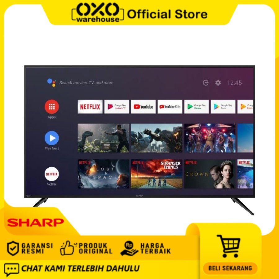 SHARP 4K ANDROID TV 55 INCH- 4T-C55EK2X