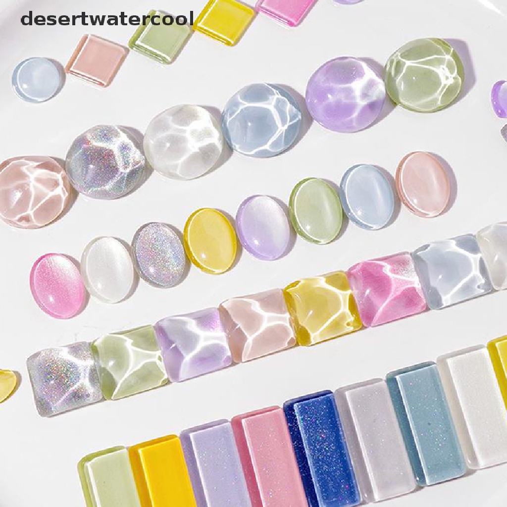 Deid 40Pcs Display Nail Art Kaca Transparan Menampilkan Polandia Color Board Tips Tools Martijn