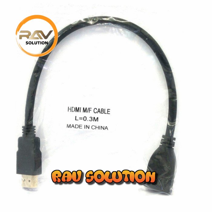 kabel hdmi m to hdmi f 30cm /kabel hdmi extention 30cm - SET A