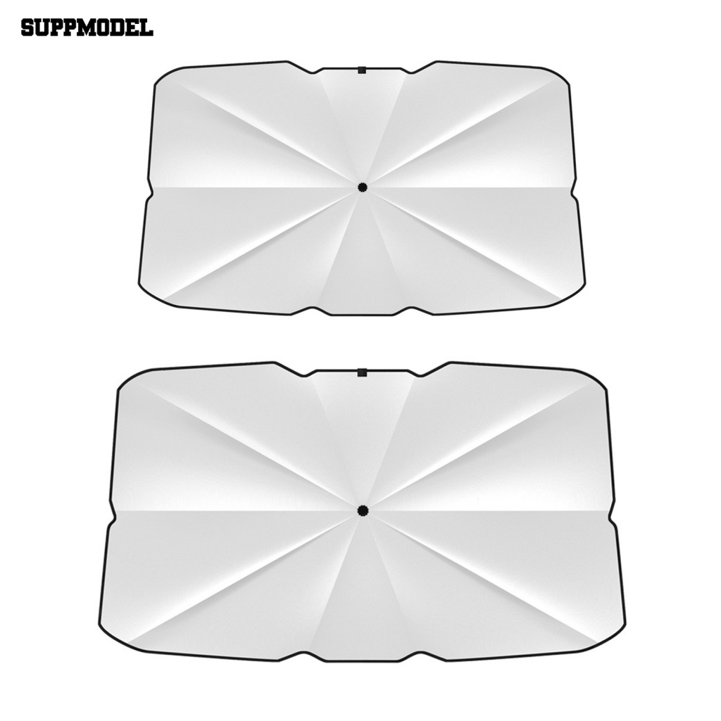 Suppmodel Reusable Car Sunshade Umbrella Aksesoris Mobil Car Front Window Umbrella Kerai Penutup Instalasi Sederhana