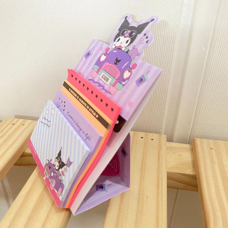 (80 LBR) SANRIO STICKY NOTE 4 IN 1 WARNA / STIKY NOTE CINAMOROLL KUROMI MELODY KARAKTER JAPAN AESTHETIC SANRIO