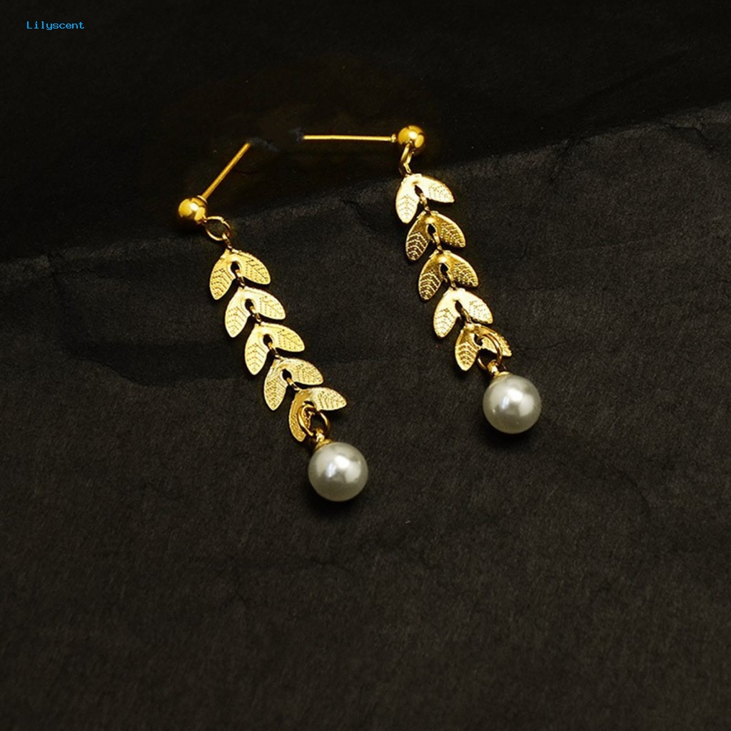 Lilyscent 1pasang Hypoallergenic Ear Studs Costume Aksesoris Simetris Modern Wanita Ear Studs Geometric