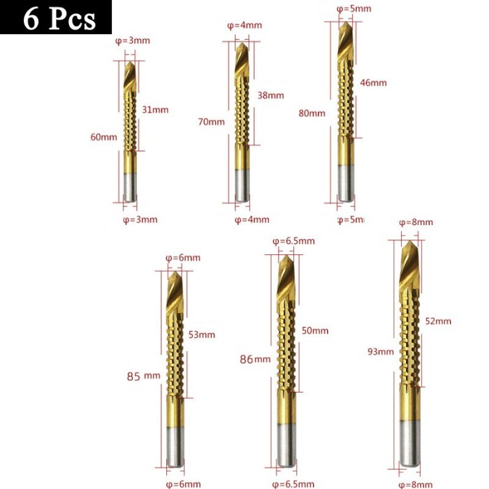 Set Mata Bor Model Gergaji Bergerigi Untuk Besi Kayu PVC Logam Slot