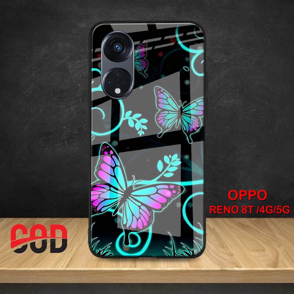 Premium-Case-ID [G10] CASE OPPO RENO 8T 4G - OPPO RENO 8T 5G - SOFTCASE GLASS KACA OPPO RENO 8T 4G -