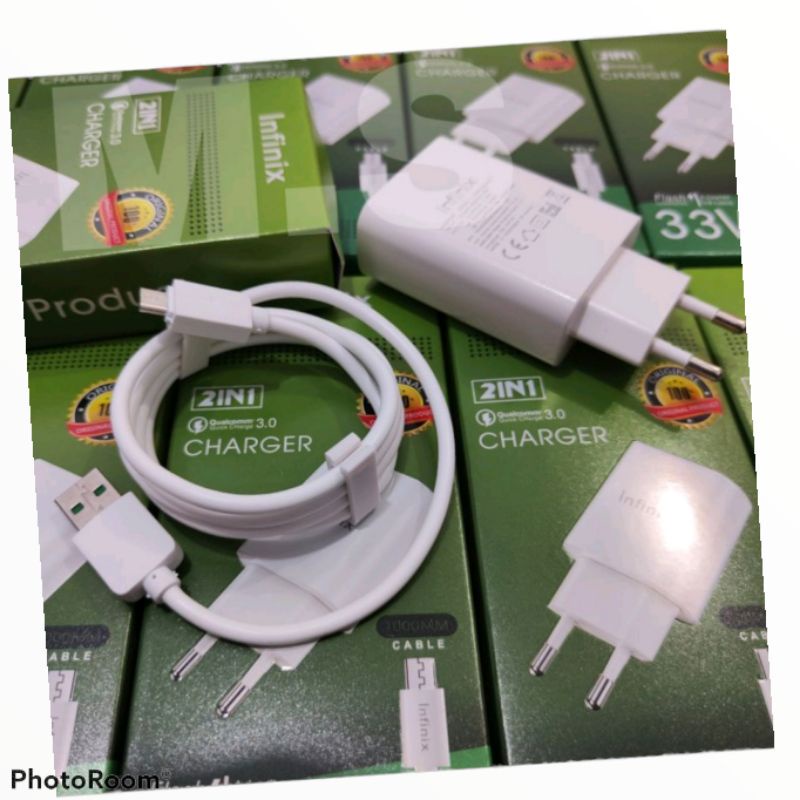 CHRGER INFINIX HOTE 9 HOTE 10 33W QUAIICOMM CASAN INFINIX 33W  MICRO / TPEY C INFINIX 4G oem