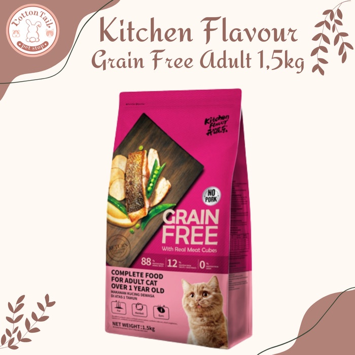 Kitchen Flavor Grain Free Adult Meat Cube 1,5kg Freshpack