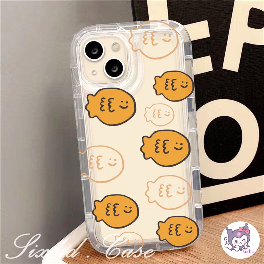 Oppo A57 A17 A77s A78 A54 A16 A15 A12 A76 A74 A3s A5s A53 A33 A32 A7 A5 A9 A96 A95 A94 A92 A52 F11 Reno 8T 6Z Cute Ins Kucing Ikan Couple AirBag Case Lembut Sarung Pelindung