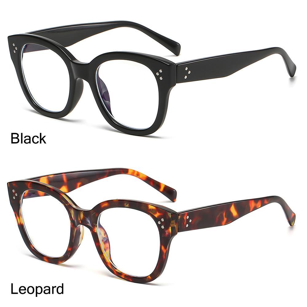 R-flower Kacamata Baca Bulat Spring Engsel Eyeglasses Computer Readers