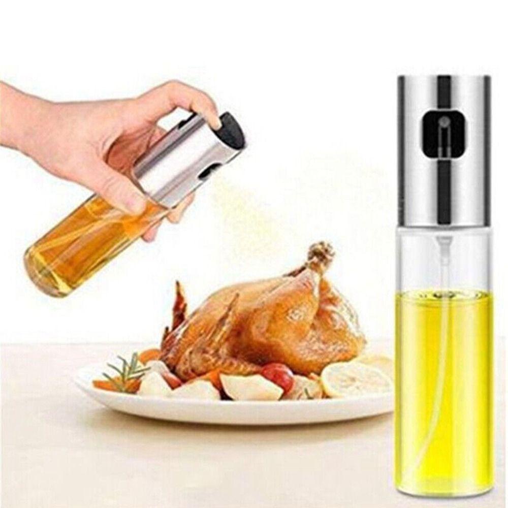 Botol Saus Sprayer Olive Oil Kaca Nanas Dispenser Dapur Alat Barbekyu Tetes Minyak Pump Oil Pot