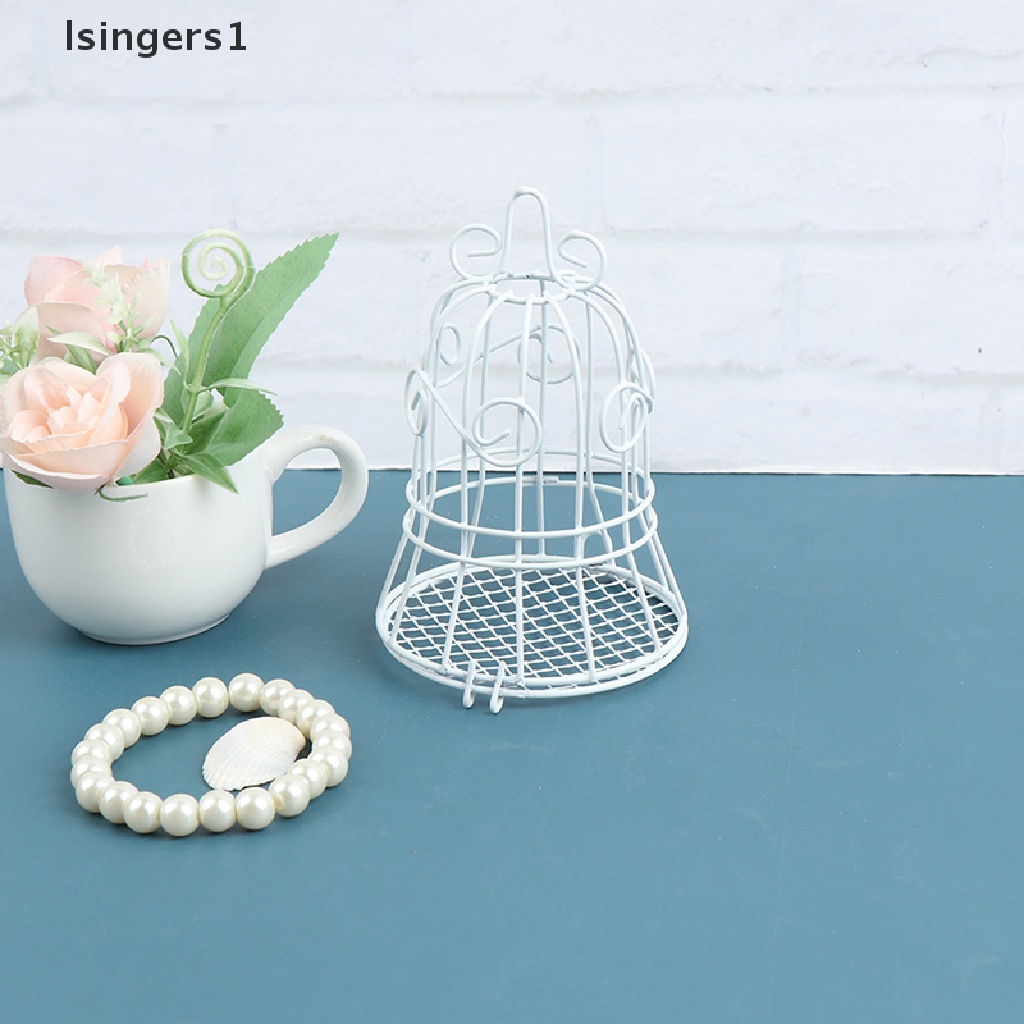 [lsingers1] 1 Pc Logam Putih Sangkar Burung Kotak Permen Hadiah Pernikahan Besi Wedding Birdcage Boxes Boutique