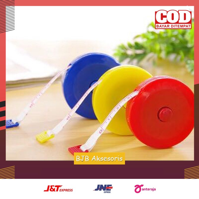 

METERAN GULUNG PUTAR 150CM MINI PENGUKUR LINGKAR PERUT DAN BARANG | BJB AKSESORIS