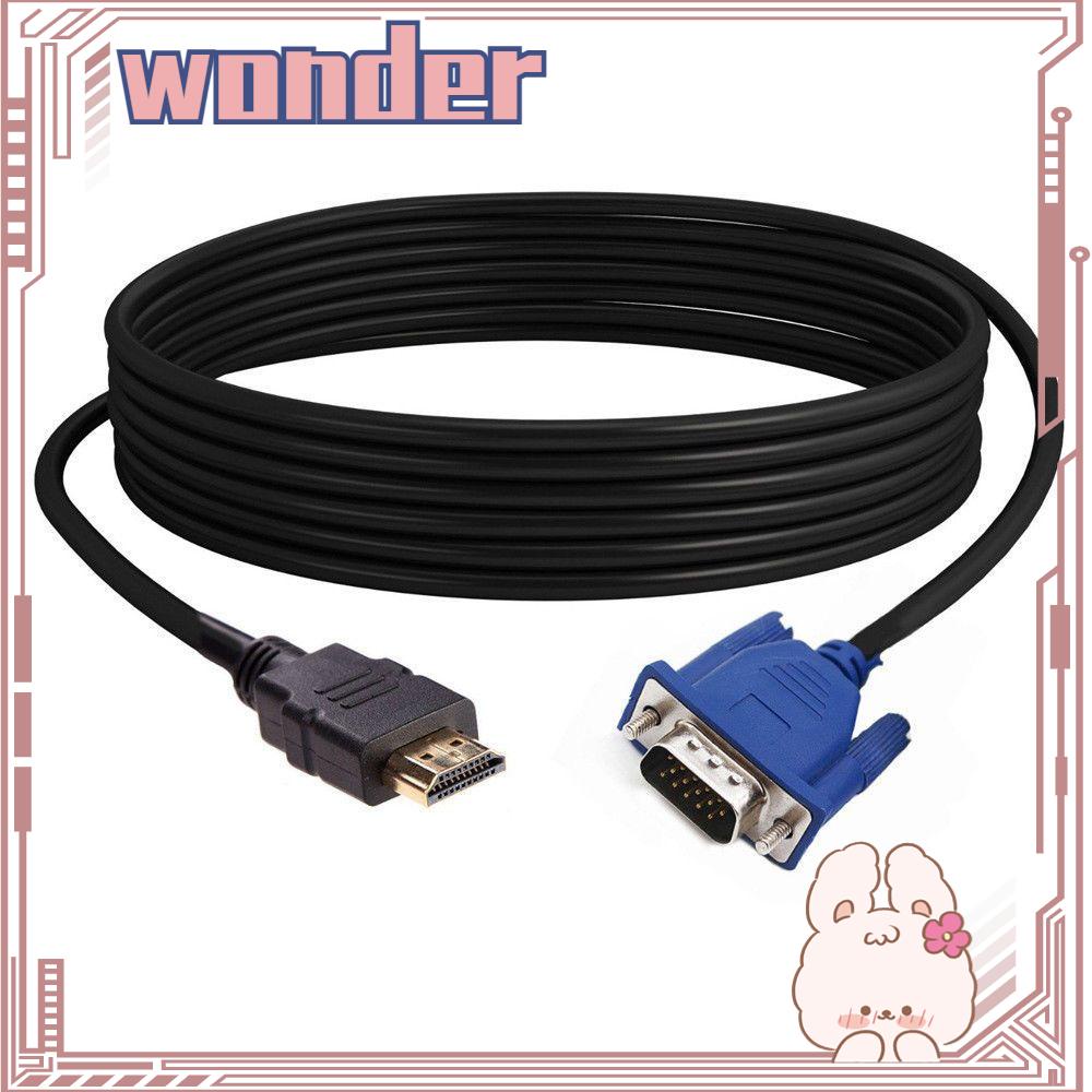 Wonder 1-5m HDMI To VGA Converter Top Quality Konektor Video Digital AV Adapter Cord