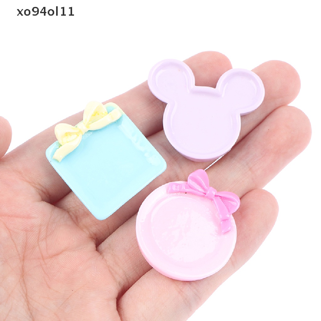 Xo 10Pcs Piring Mini Untuk Dekorasi Rumah Boneka Pretend Play Mainan Untuk Anak OL