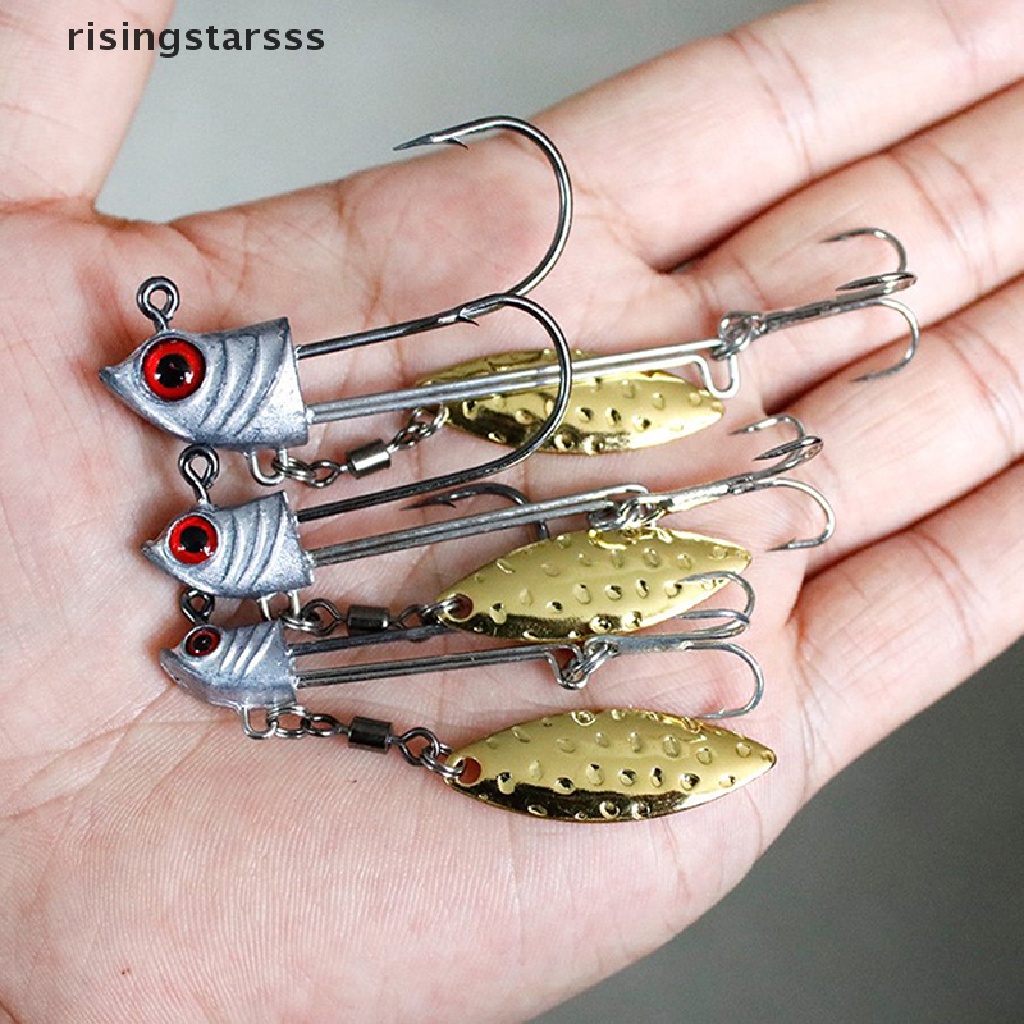 Rsid Span-Kait Kepala Ikan Baru 1PCS Jig Head Hook Fish Lead Hook 7g10g17g Jig Head Kail Pancing Jelly