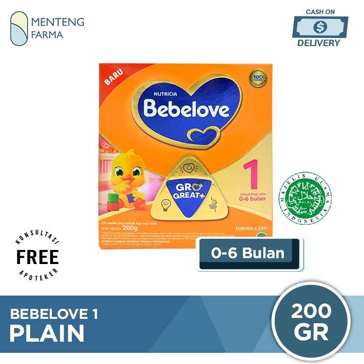 Bebelove 1 (0 - 6 Bulan) Formula Bayi Bubuk 200 Gram