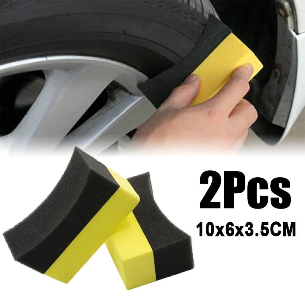 Populer 1/2Pcs Spons Pembersih Roda Mobil Aksesoris Baru Water Suction Sponge Pad