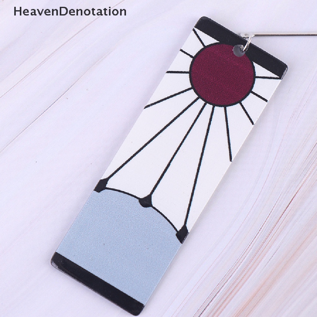 [HeavenDenotation] Anting Tanjiro Fashion Anime Cosplay Props Drop Anting Panjang Untuk Perhiasan Gadis HDV