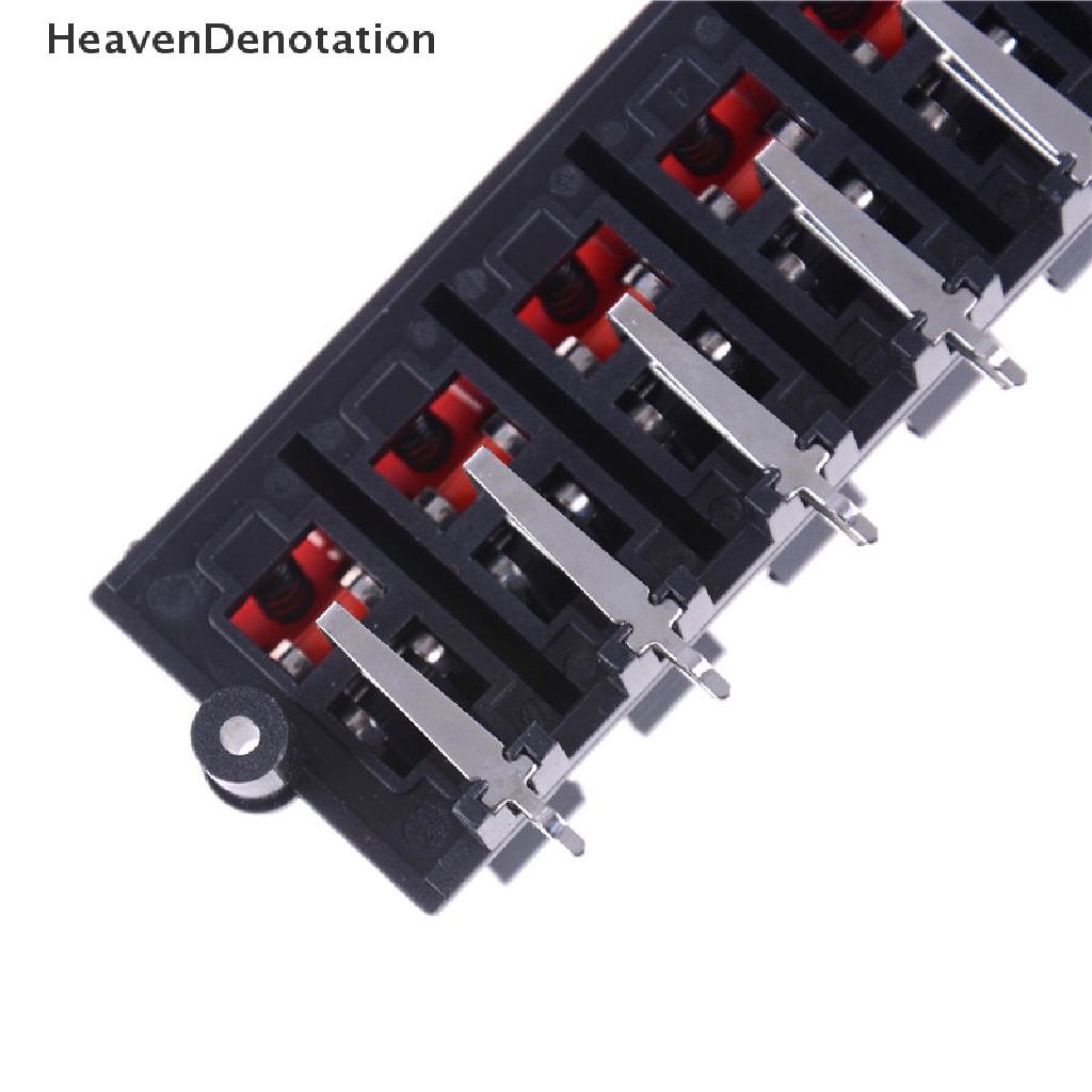 [HeavenDenotation] Plat Konektor Pelepas Dorong 12arah 2baris Stereo Speaker Terminal Strip Blok HDV