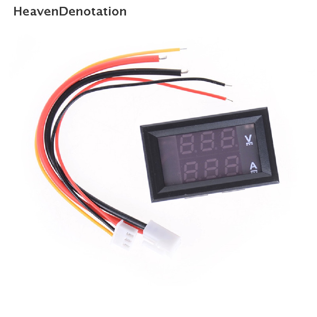 [HeavenDenotation] Dc 0-100V LED Mini Digital Voltmeter Volt Meter Pengukur Tegangan Panel Meter 3kabel HDV