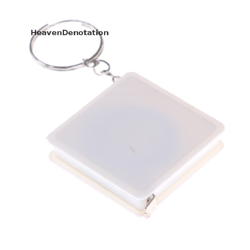 [HeavenDenotation] 1m Penggaris Yang Dapat Ditarik Plastik Portable Mini Tape Measure Dengan Gantungan Kunci HDV