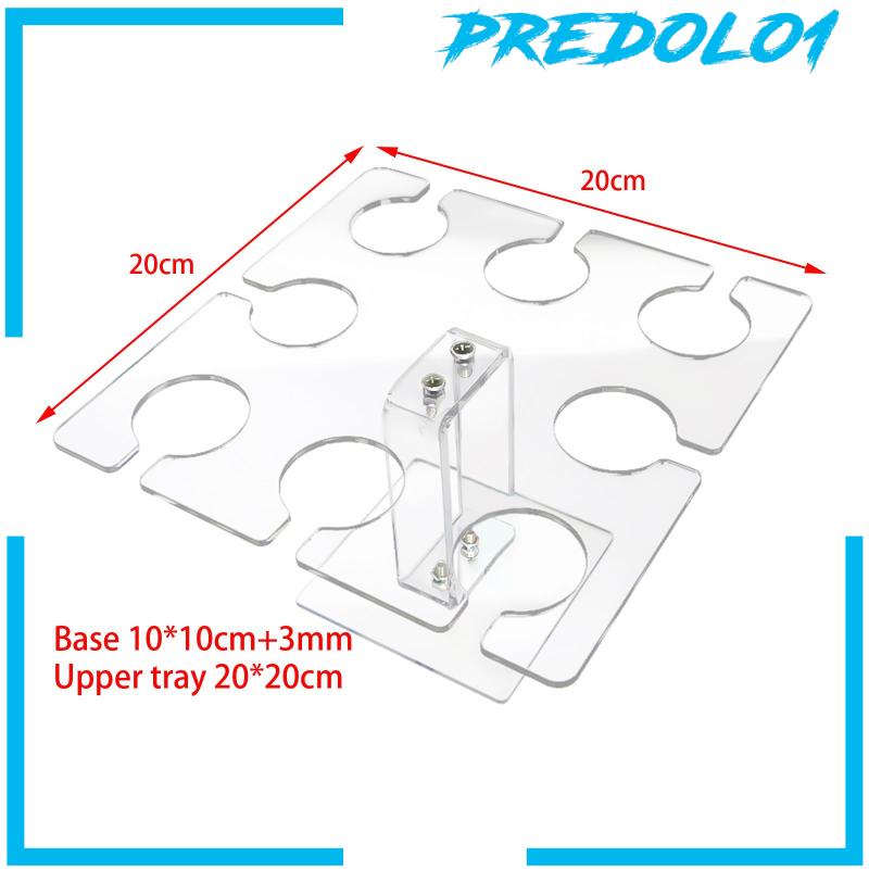 [Predolo1] Tempat Kaca Acrylic Kokoh Mini Universal Untuk Meja Meja Wedding