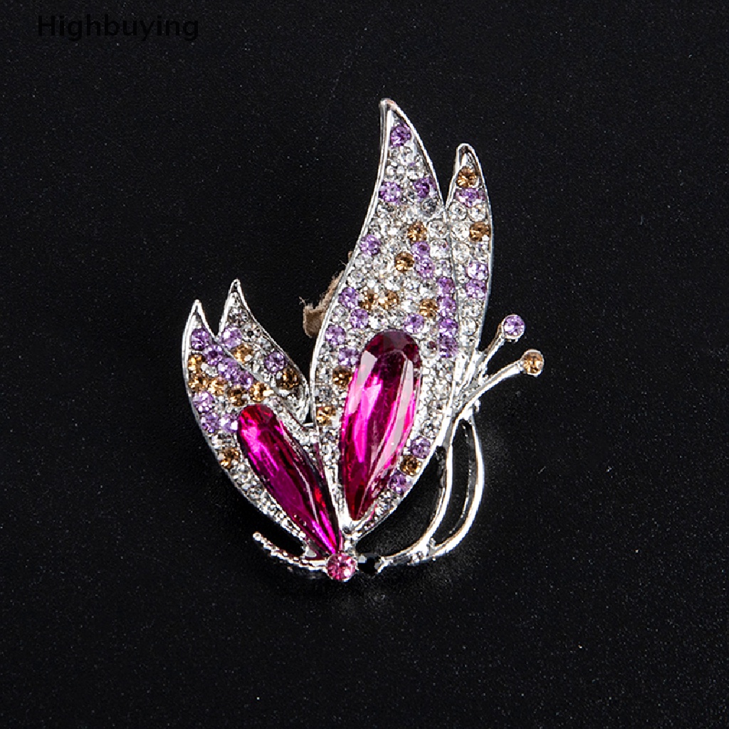 Hbid Korea Elegan Kristal Bros Hadiah Fashion Alloy Perhiasan Wanita Korsase Pin Hadiah Glory