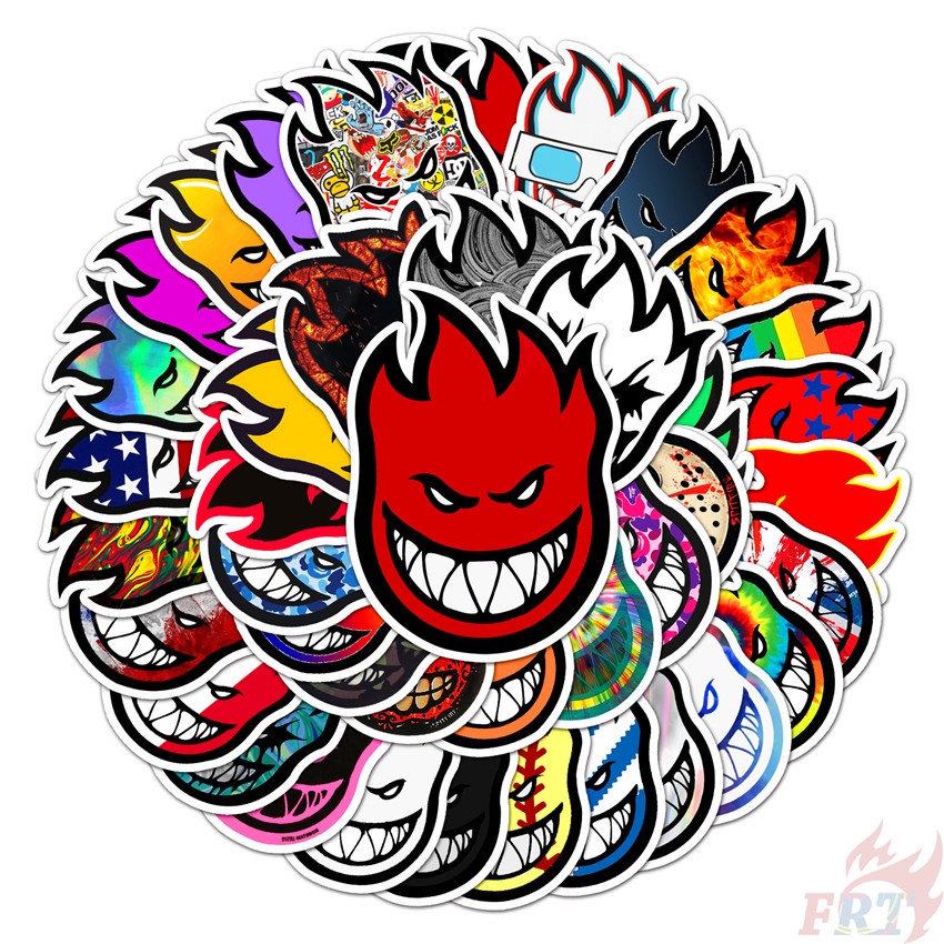 

Spitfire Series 03 - Fashion Brand Stikers 50Pcs/Set Fashion Skateboard Brand Waterproof DIY Mixed Decals Doodle Stikers JDM