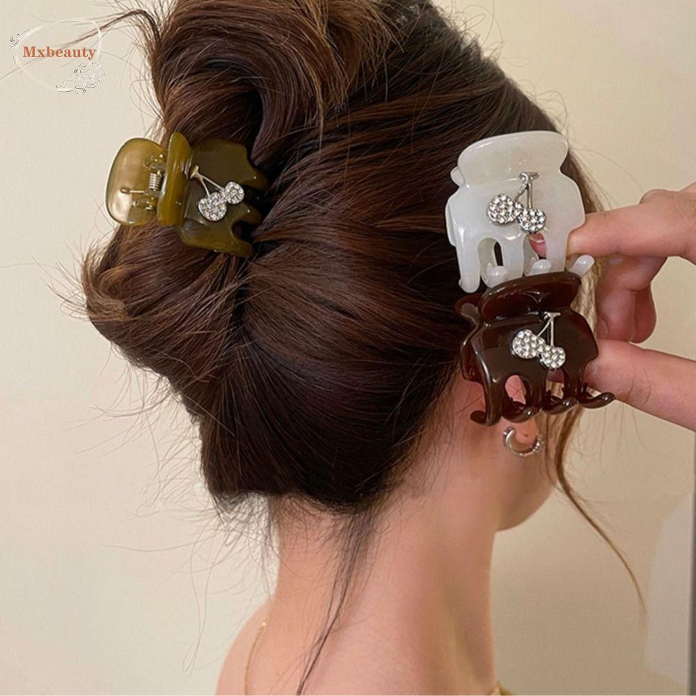 Mxbeauty Korea Shiny Hair Clip Glitter Fashion Rambut Tetap Artefak Aksesoris Alat Styling Rambut Ambil Klip Tinggi Ponytail Jepit Rambut