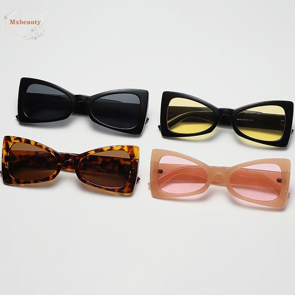 Mxbeauty Kacamata Hitam Mata Kucing Kacamata Kepribadian Keren Anti Radiasi UV Perlindungan Segitiga Pria Wanita Korea Kacamata Anti Radiasi Untuk Wanita Sale Eyewear Women Glasses