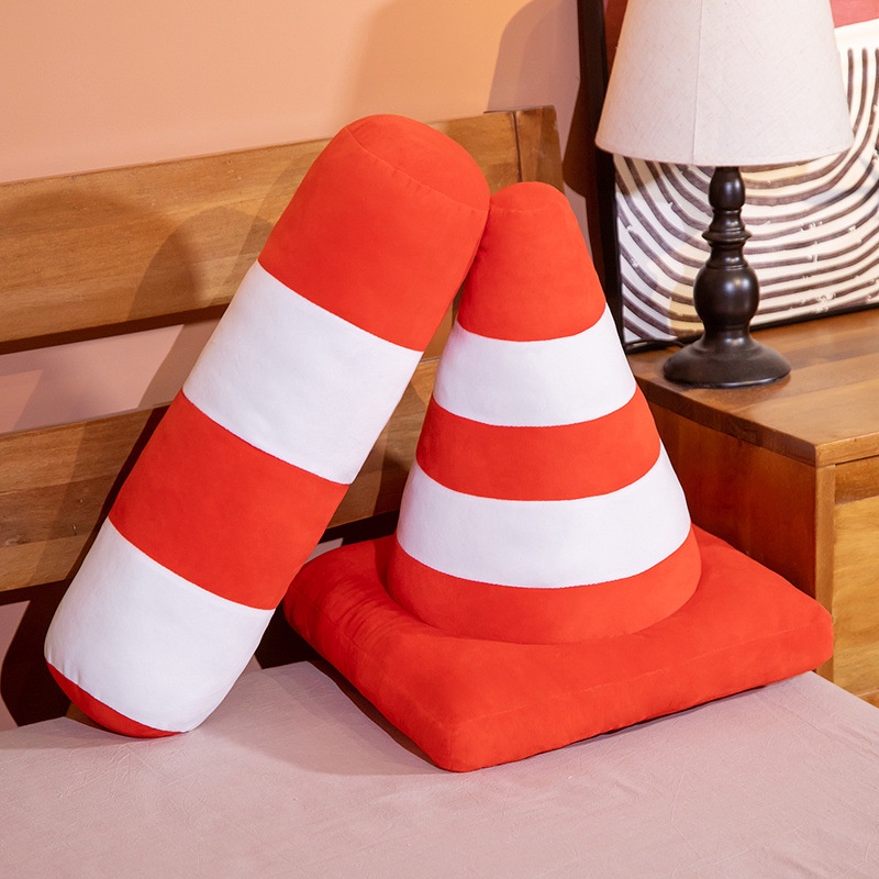 50cm/45cm Traffic Safety Barricade Mainan Mewah Bantal Tidur Alat Peraga Tk