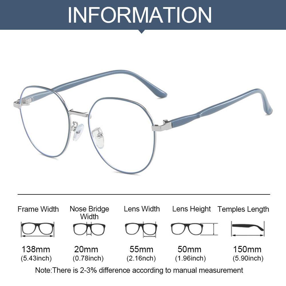 Lily Kacamata Anti Blueray Fashion Metal Clear Eyeglasses