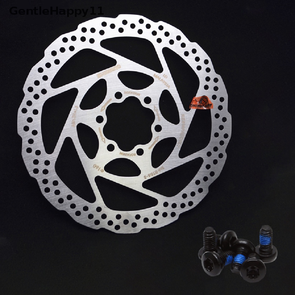 Gentlehappy 160mm 6baut Rem Cakram Sepeda Gunung Rotor Sepeda SM-RT56 Bike Brake Disc id