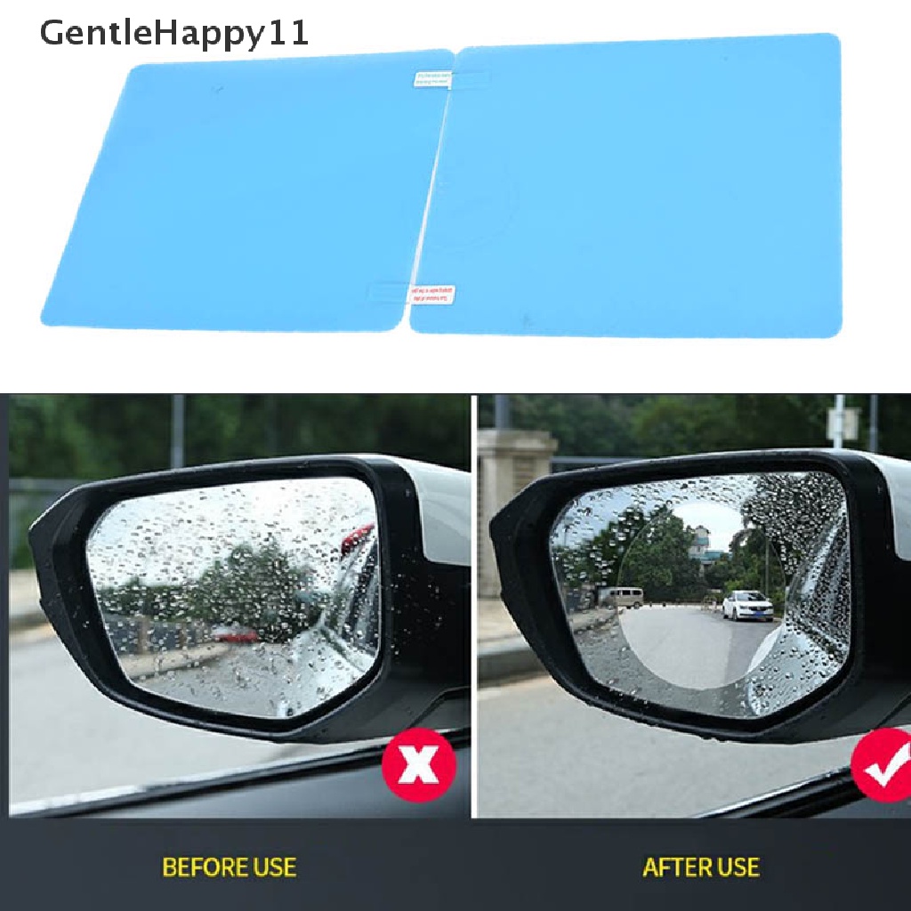 Gentlehappy Rainproof Film Stiker Kaca Spion Mobil Film Anti Kabut Jendela Kaca Perisai id