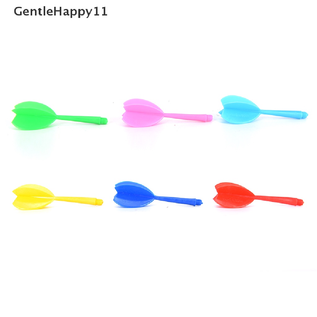 Gentlehappy 30pcs ABS Multicolor Plastik Tahan Lama Darts Shaft Flight Set Anak Panah Pengganti id