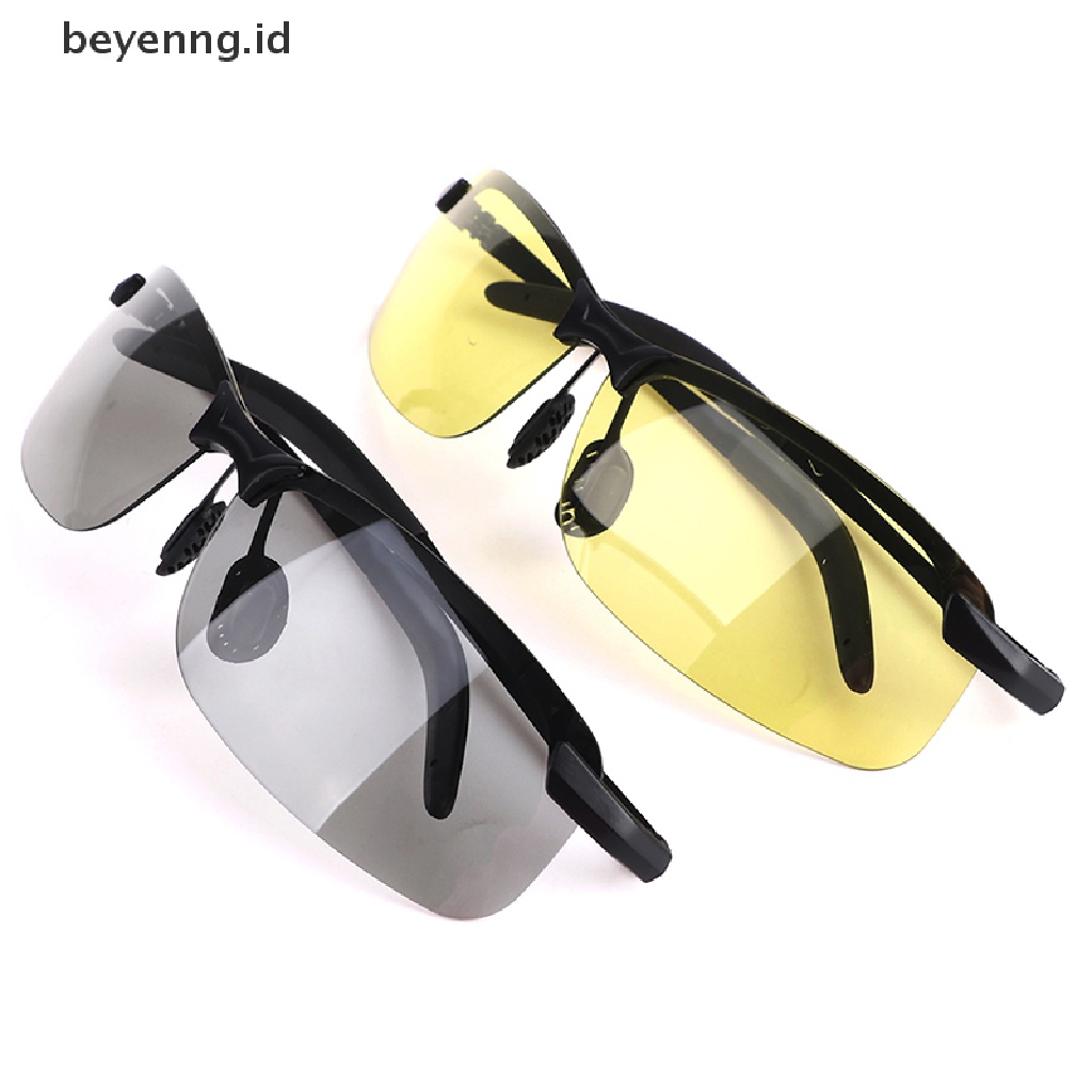 Beyen Kacamata Mengemudi Terpolarisasi Laki-Laki Berubah Warna Kacamata Matahari Siang Malam Vision Eyewear ID