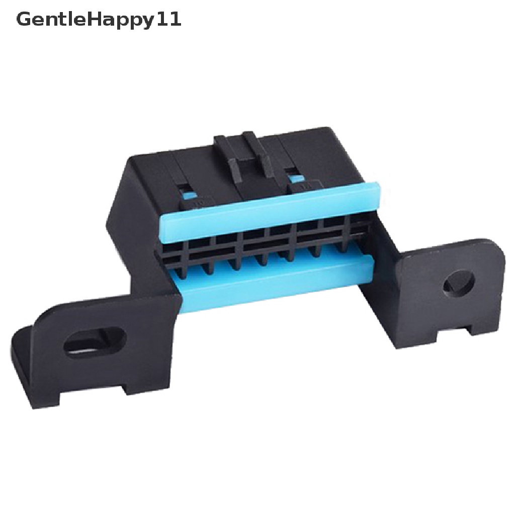 Gentlehappy OBD2 16Pin Female Connector Obd 2adaptor Soket Kawat Antarmuka Diagnostik id