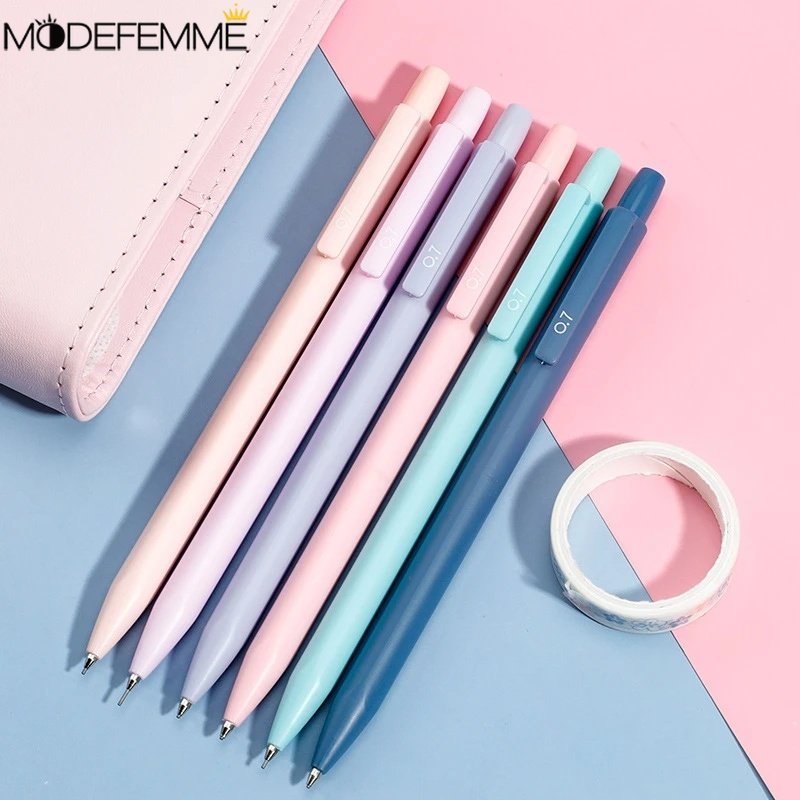 Morandi Automatic Pencil Simple triangle rod posture correction pencil High Value 0.5mm/0.7mm Movable Automatic Pen Creative Stationery Morandi Color Mechanical Pencil